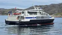 Ro-Ro combi passenger cargo catamaran in daily use 31.12.23