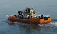 19 Meter Multicat type workboat 20t/m Twin Screw  Knuckle Boom Crane